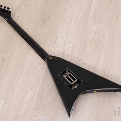 1991 Grover Jackson Randy Rhoads Custom V Metallic Black w/ EMGs, Case image 12