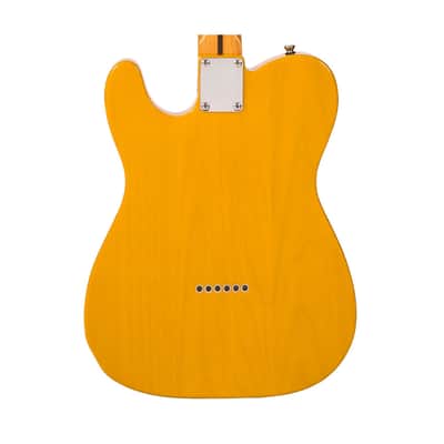 Vintage ReIssued Series V52 Electric Guitar - Butterscotch image 7