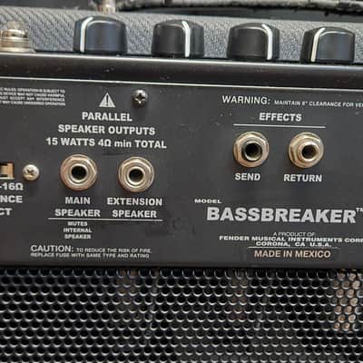 Fender Bassbreaker 15 15-Watt Guitar Amp Head - Gray Tweed image 5