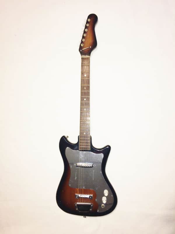 Vintage Made in Japan Palmer? Single Pick UP 60's Brown Burst image 1