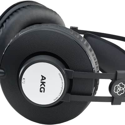 Genuine AKG K72 Over-Ear Closed-Back Monitor Studio Stereo Headphones, Black image 3