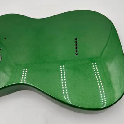 Warmtone Custom Guitars Tele Style Guitar Body “Pure Green” image 6