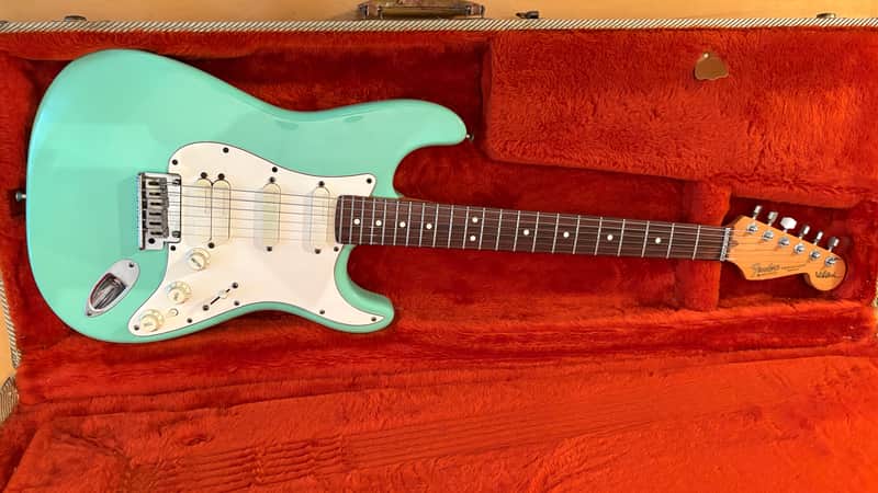 Fender Stratocaster Jeff Beck model with Lace Sensor pickups, built in 1993. I special ordered it in 1994 and I'm the only owner. - Surf Green