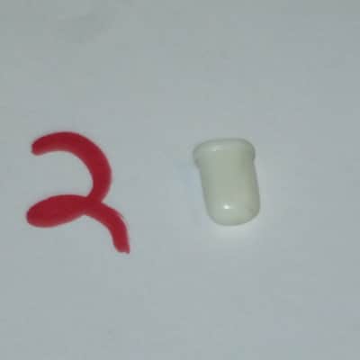 FIVE USED Slider CAPS for GE7 Equalizer or GE7B Bass Equalizer [all caps have visible cracks: 3 caps have hair-line cracks / one cap slightly wider crack(s) / one cap has bigger gap-crack(s)] AS IS & 1 new grommet image 11