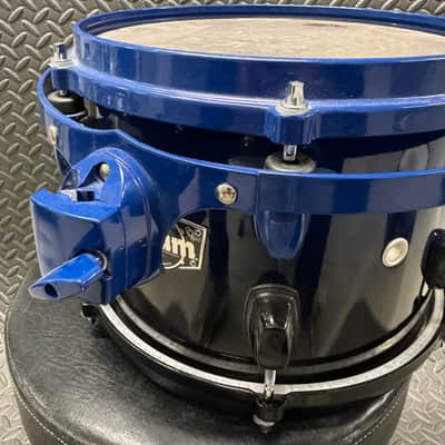 DDRUM 10” x 7” Dominion Maple Tom Blue Black fade drum Die Cast image 4