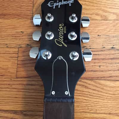 Epiphone Les Paul Junior Gloss Black Zebra Pickup image 5