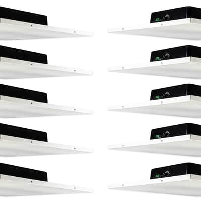 10 Rockville DCS8T 70V Commercial Drop Ceiling Tile Speakers 4 Office/Restaurant image 1