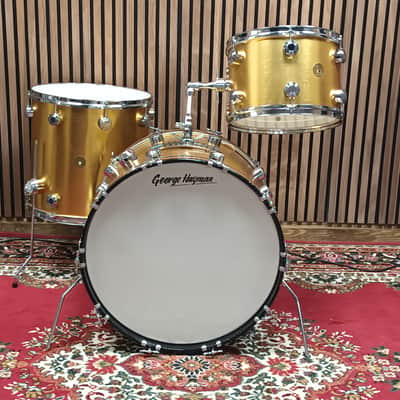 George Hayman Vibrasonic 1960s Shell Pack In Gold Ingot- 22″,13″ & 16″ Bild 2