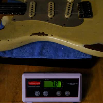 2024 Fender Custom Limited Edition Roasted "Big Head" Stratocaster® Relic® - Aged Vintage White image 18