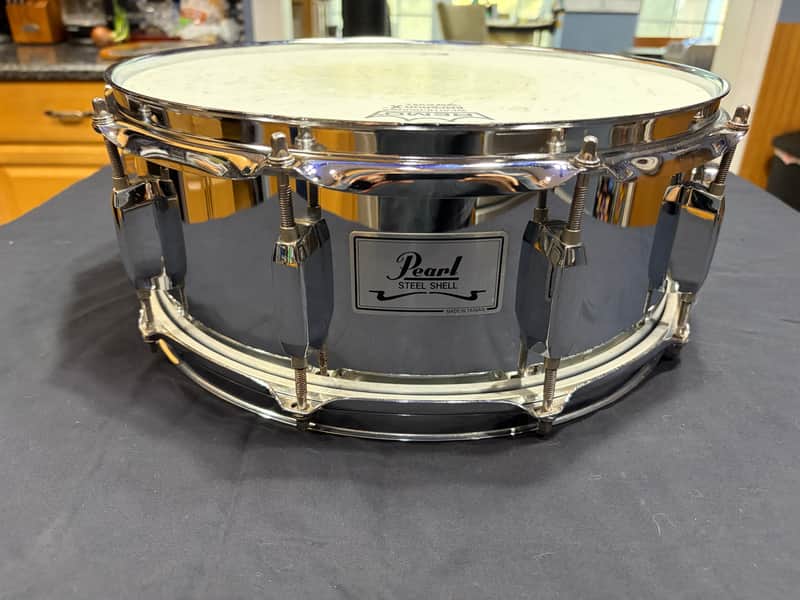 Pearl Steel Snare 90's - Chrome image 1