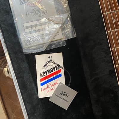 1980's Peavey USA Dyna Bass Neck Thru Design Unity Series White w/Original Case, Tags. COM image 5