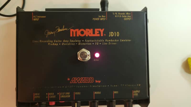 Morley JD10 Overdrive Amp Simulator Early 2000's - BLACK image 1