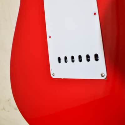 1993 Fender Squier Series Stratocaster MIK Electric Guitar, Rosewood Fingerboard, Torino Red w/ Lace Sensor Pickups & Sperzel Locking Tuning Gears image 10