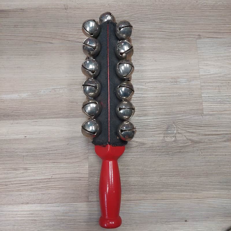 Handheld Sleigh Bells - Red (USED) image 1