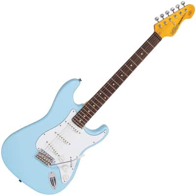 Vintage V6 ReIssued Electric Guitar ~ Laguna Blue image 1