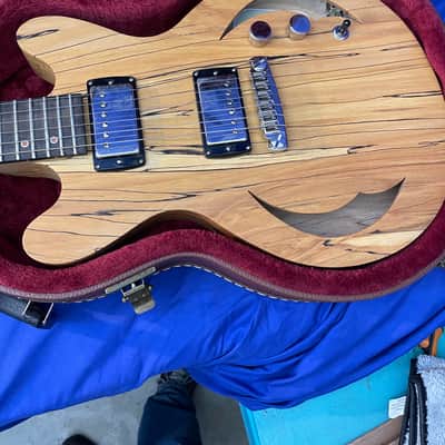 Maybury Guitars Custom Double Cut 2021 - Natural Spalted Birch image 13