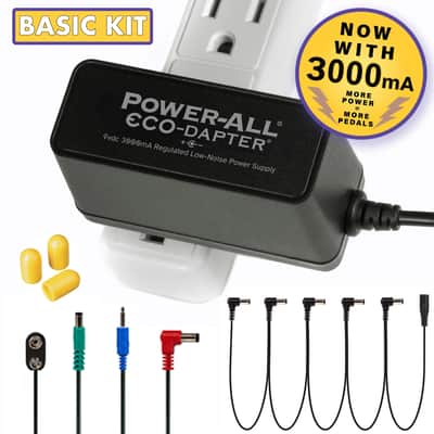 Power-All® ECO-Dapter® BASIC KIT - *3000mA* Pedal Power Supply System image 1