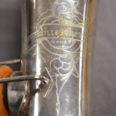 1953 Elkhart "The Buescher" Vintage Alto Sax -Silver Plate image 3