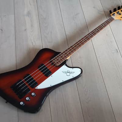 OX Bird Fenderbird  Bass, Gibson TB USA pickups, John Entwistle,2010s - Redburst image 3