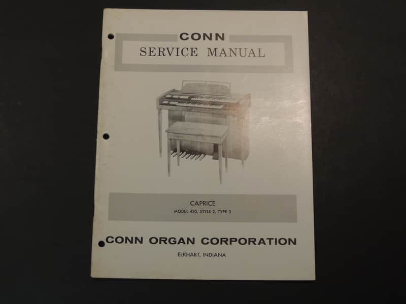 Conn Caprice Model 430 Style 2 Type 3 Service Manual