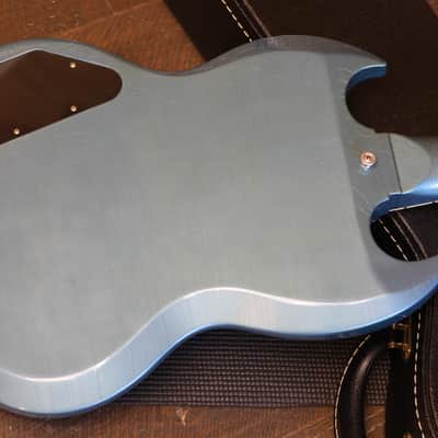 Mint! 2023 Gibson Custom Shop 1964 Reissue SG Murphy Lab w/ Maestro Electric Guitar Pelham Blue Ultra Light Aged + COA OHSC image 13