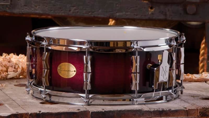 Noble & Cooley *Pre-Order* CD Maple Series 5x14" Maple Snare Drum in Black Cherry Burst Gloss & Chrome Hardware | Made in the USA | Special Order | Authorized Dealer image 1