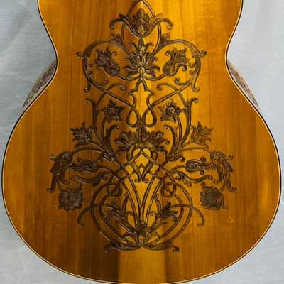 Blueberry Handmade Grand Concert Size Acoustic Guitar with Arm Rest image 12