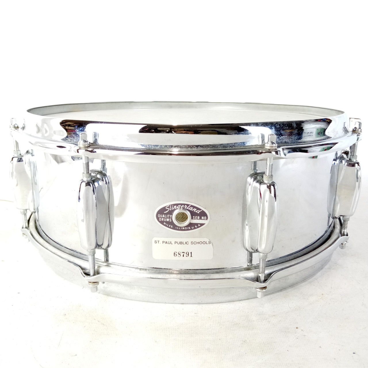 Slingerland 5x14" Festival Chrome Steel Snare Drum 8Lug Vintage 70s No.141 USA* — main photograph
