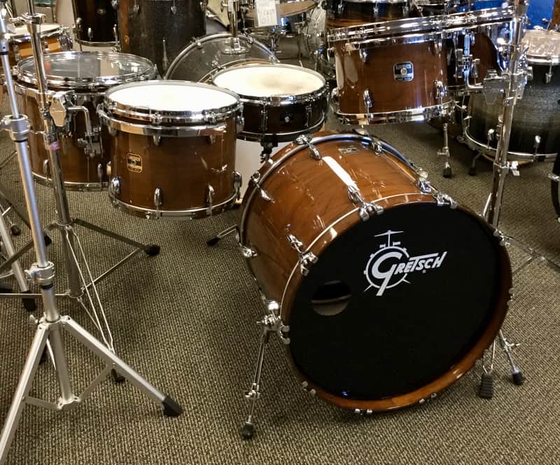 Gretsch Purewood Walnut 6pc Drum Set - 100% Walnut image 1