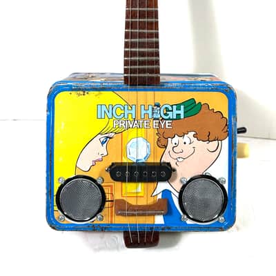 Awesomesauceguitars electric ukulele made from a vintage 70s lunchbox uke noise instrument The Inch High Private Eye 2025 - Nostalgia image 1