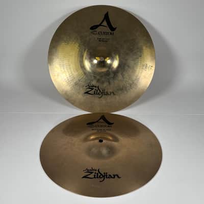 Zildjian 14" A Custom Hi-Hats Set Top & Bottom image 2