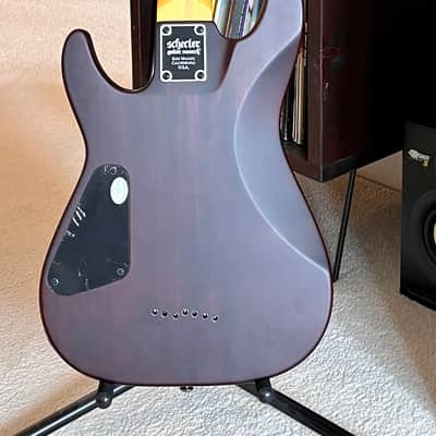 Schecter Omen-7 2012 - Present - Walnut Satin image 6