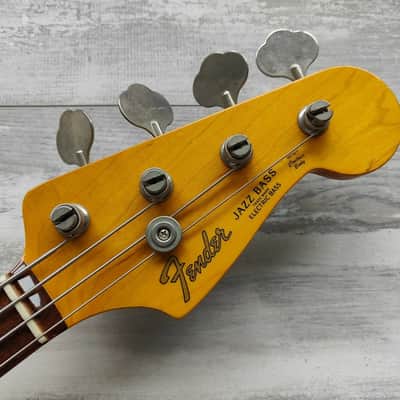 2008 Fender Japan ‘62 Reissue Jazz Bass (Refinished Pink) image 6