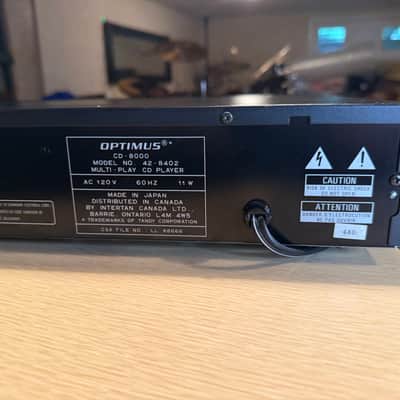 Optimus CD-8000 6 Disc Cartridge Cd Player Radio Shack Near Mint Serviced Rare🎶 image 12