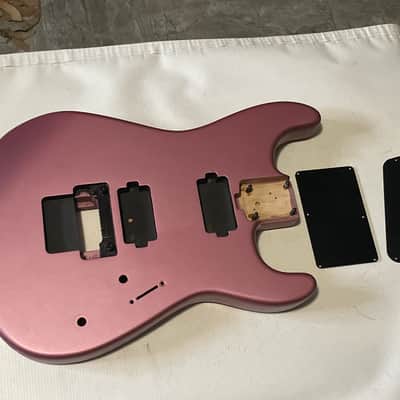 2018 Charvel Mexico Pro Mod 2H Satin Pink Guitar Body Floyd Ready image 1
