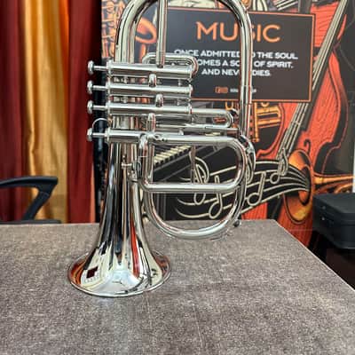 Brand New Flugelhorn 4-Valve in Silver Chrome image 2