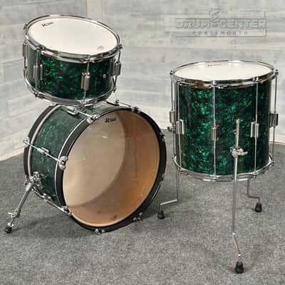 Rogers Tower 3pc Drum Set Green Marine Pearl 20/12/14 image 2
