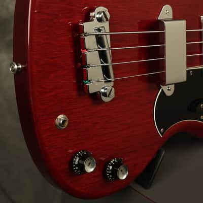 1965 Gibson EB-0 Bass Cherry wide nut width image 13