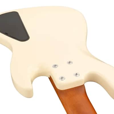 Sadowsky MetroExpress 21-Fret Vintage J/J Bass, Morado Fingerboard, Lefthand, 5-String - Solid Olympic White High Polish image 5