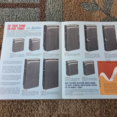 Vintage 1971 Kasino Amplifier Catalog! Case Candy, Original Paperwork! image 2