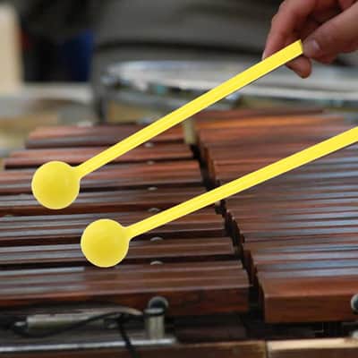 10 Pcs Plastic Mallet, 7.5 Inch Length Percussion Sticks For Adults, Xylophone Mallets Percussion Instruments Bell Mallet, Yellow image 5