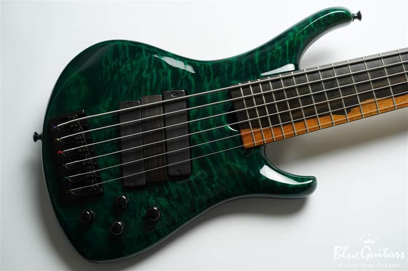 ROSCOE LG3006 Quilt Maple Top / Mahogany Back - Emerald Green image 1