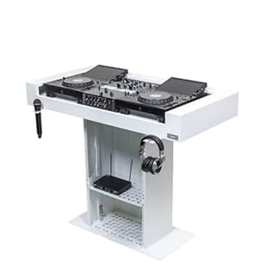Headliner Malibu Portable DJ Booth (White) image 9