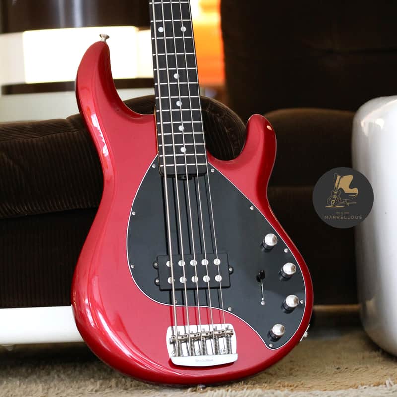 2020 Ernie Ball Music Man Stingray 5 Special Bass - Ghost Pepper Red image 1