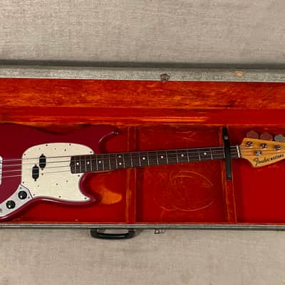 1966-1969 Fender USA Left Hand Lefty Mustang / Musicmaster Bass Case Silver Tweed - Extremely Rare CASE ONLY image 22