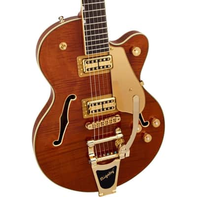 Mint Gretsch LTD Broadkaster Jr. Semi-hollowbody Electric Guitar - Roundup Orange Stain image 4