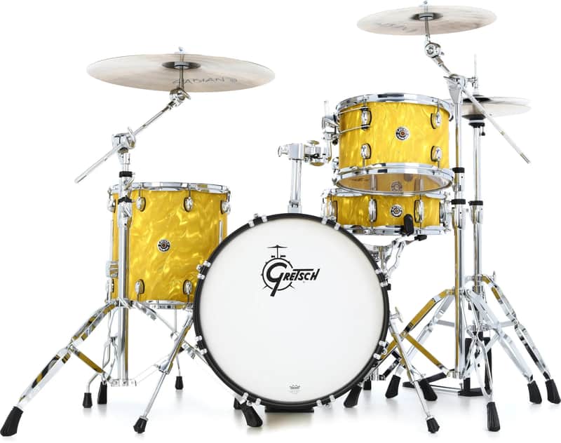 Gretsch Catalina Club Shell Pack 8x12 14x14 14x18 5x14 Yellow image 1