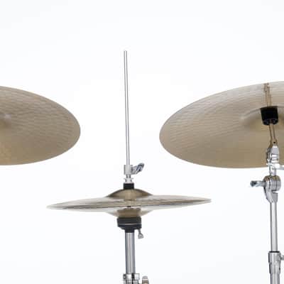 Pearl 3 Piece Cymbal Pack; Pearl Logo; 14" Hi-hats, 16" Crash, 20" Ride (BRD1) image 6