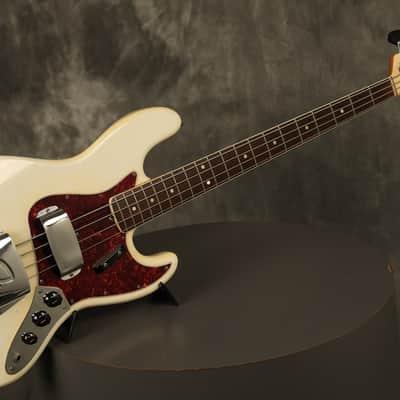 1966 Fender Jazz Bass Custom Color OLYMPIC WHITE image 9