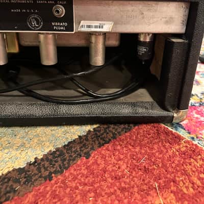 Fender Bandmaster "Drip Edge" 50-Watt 2-Channel Guitar Amp Head 1968 - 1969 Silverface image 10